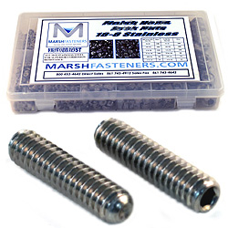 Socket Set Screw Assortment  Kit 18-8 Stainless Steel.