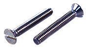 1/2-13 x 3/4 Slotted Flat Head Machine Screws Stainless Steel