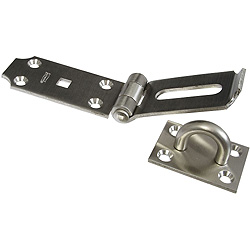 7 1/2 Extra Heavy Duty Hinge Hasp 18-8 Stainless Steel