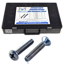 OVAL Head Machine Screw Assortment Kit 18-8 Stainless Steel