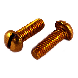 1/4-20 x 1/2 Round Slot MS - Silicon Bronze