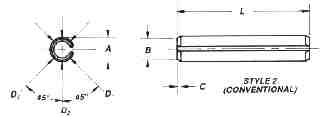 1/8 x 1 1/2 Spring (Roll) Pins 18-8 Stainless Steel