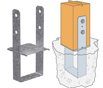 6 x 6 Column Base - Hot Dip Galvanized