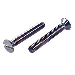 1/2-13 x 1-1/2 Slotted Flat Head Machine Screws Stainless Steel