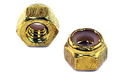 1/4-20 Brass Nylon Insert Lock Stop Nuts